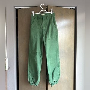 Mother green jeans